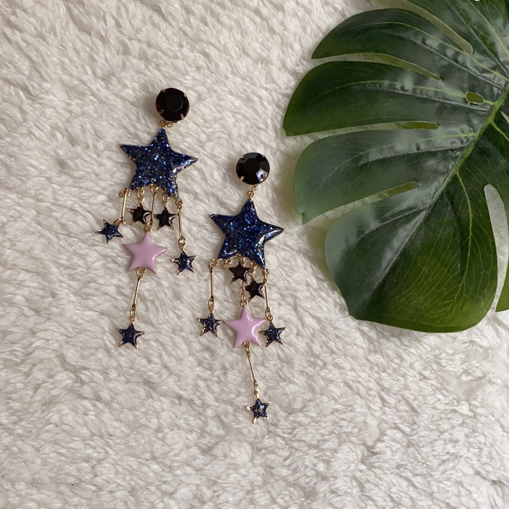 BNWT Coachella Star Statement Dangle Earrings